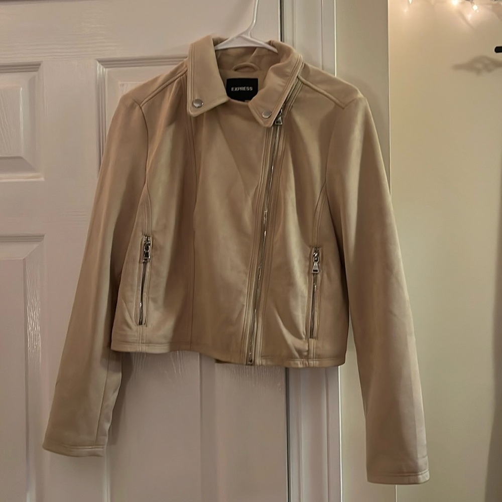 Express Suede Moto Jacket